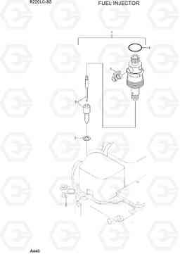 A440 FUEL INJECTOR R220LC-9S, Hyundai