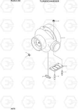 A470 TURBOCHARGER R220LC-9S, Hyundai