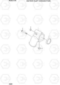 A550 WATER INLET CONNECTION R220LC-9S, Hyundai
