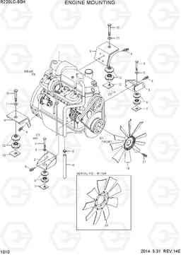 1010 ENGINE MOUNTING R220LC-9SH, Hyundai