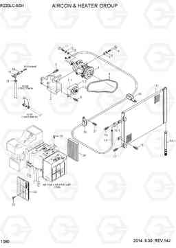 1080 AIRCON & HEATER GROUP R220LC-9SH, Hyundai