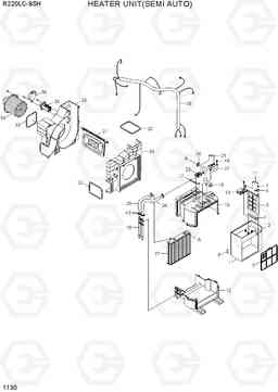 1130 HEATER UNIT(SEMI AUTO) R220LC-9SH, Hyundai