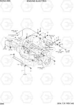 2040 ENGINE ELECTRIC R220LC-9SH, Hyundai