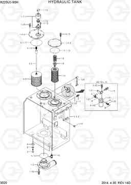 3020 HYDRAULIC TANK R220LC-9SH, Hyundai