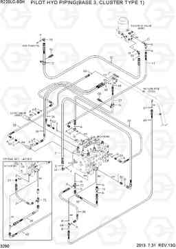 3290 PILOT HYD PIPING(BASE 3, CLUSTER TYPE 1) R220LC-9SH, Hyundai