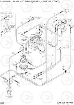 3295 PILOT HYD PIPING(BASE 1, CLUSTER TYPE 2) R220LC-9SH, Hyundai