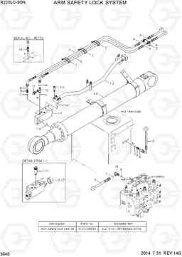 3540 ARM SAFETY LOCK SYSTEM R220LC-9SH, Hyundai