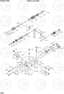 4020 REGULATOR R220LC-9SH, Hyundai