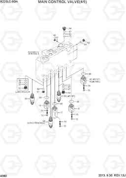 4080 MAIN CONTROL VALVE(4/5, TYPE 1) R220LC-9SH, Hyundai