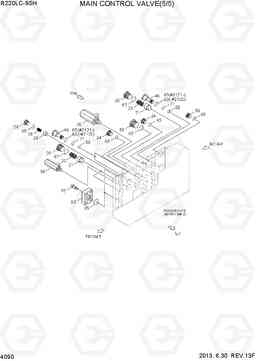 4090 MAIN CONTROL VALVE(5/5, TYPE 1) R220LC-9SH, Hyundai