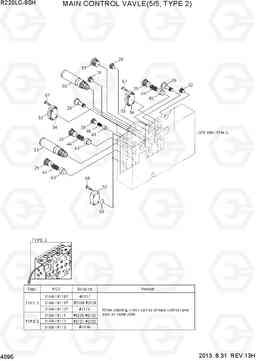 4095 MAIN CONTROL VALVE(5/5, TYPE 2) R220LC-9SH, Hyundai