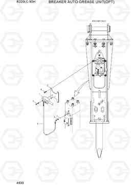 4630 BREAKER AUTO GREASE UNIT(OPT) R220LC-9SH, Hyundai