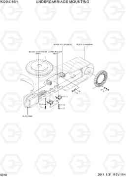 5010 UNDERCARRIAGE MOUNTING R220LC-9SH, Hyundai