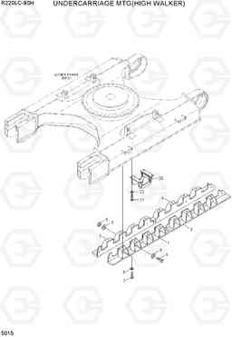 5015 UNDERCARRIAGE MTG(HIGH WALKER) R220LC-9SH, Hyundai