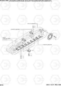 5016 UNDERCARRIAGE MTG(REINFORCEMENT) R220LC-9SH, Hyundai