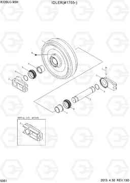 5051 IDLER(#1755-) R220LC-9SH, Hyundai