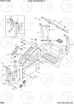 6090 CAB INTERIOR 2 R220LC-9SH, Hyundai