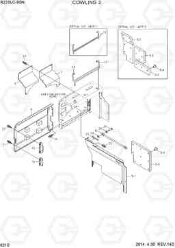 6210 COWLING 2 R220LC-9SH, Hyundai