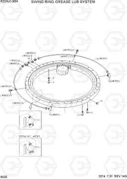 6420 SWING RING GREASE LUB SYSTEM R220LC-9SH, Hyundai