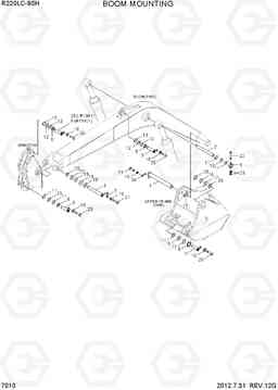7010 BOOM MOUNTING R220LC-9SH, Hyundai