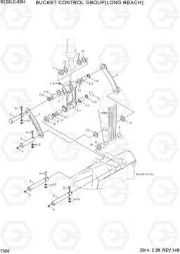 7305 BUCKET CONTROL GROUP(LONG REACH) R220LC-9SH, Hyundai