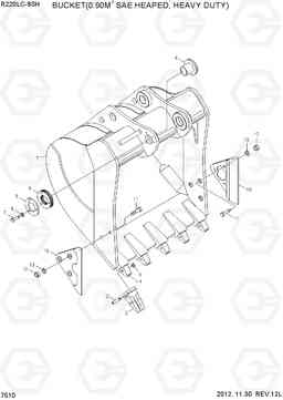 7510 BUCKET(0.90M3 SAE HEAPED, HEAVY DUTY) R220LC-9SH, Hyundai