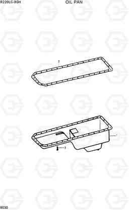 9030 OIL PAN R220LC-9SH, Hyundai