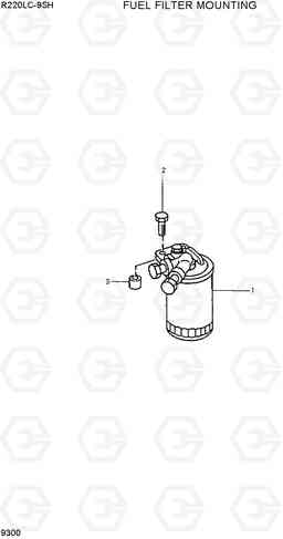 9300 FUEL FILTER MOUNTING R220LC-9SH, Hyundai