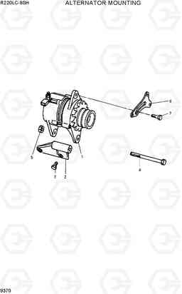 9370 ALTERNATER MOUNTING R220LC-9SH, Hyundai