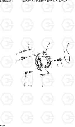 9380 INJECTION PUMP DRIVE MOUNTING R220LC-9SH, Hyundai