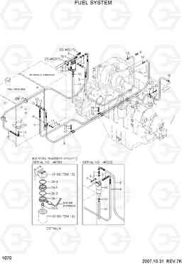 1070 FUEL SYSTEM R210NLC-7, Hyundai