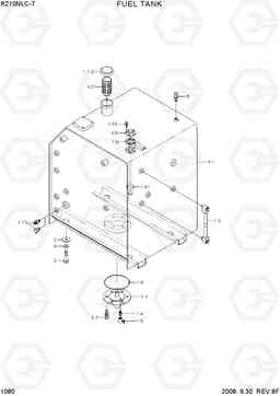 1080 FUEL TANK R210NLC-7, Hyundai