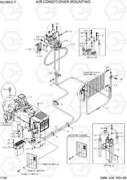 1120 AIR CONDITIONER MOUNTING R210NLC-7, Hyundai