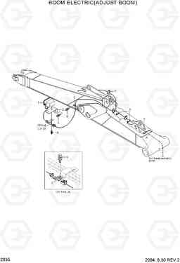 2035 BOOM ELECTRIC(ADJUST BOOM) R210NLC-7, Hyundai