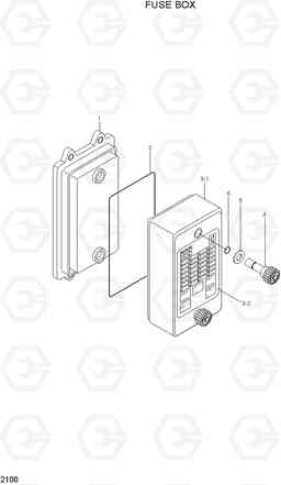 2100 FUSE BOX R210NLC-7, Hyundai