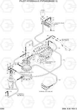 3250 PILOT HYDRAULIC PIPING(BASE 3) R210NLC-7, Hyundai