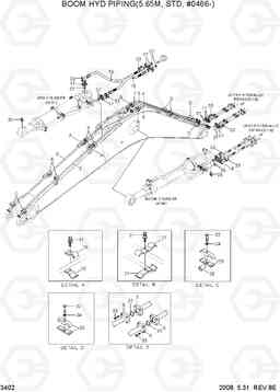 3402 BOOM HYD PIPING(5.65M, STD, #0466-) R210NLC-7, Hyundai