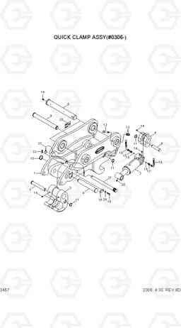 3457 QUICK CLAMP ASSY(#0306-) R210NLC-7, Hyundai