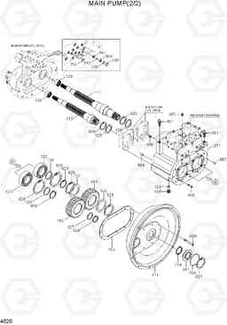 4020 MAIN PUMP(2/2) R210NLC-7, Hyundai