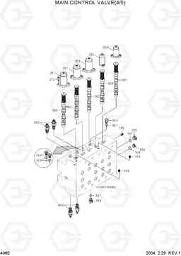 4080 MAIN CONTROL VALVE(4/5) R210NLC-7, Hyundai