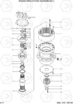 4111 SWING REDUCTION GEAR(#0105-) R210NLC-7, Hyundai