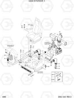 6080 CAB INTERIOR 1 R210NLC-7, Hyundai