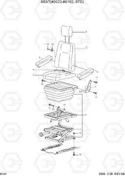 6141 SEAT(#0023-#0192, STD) R210NLC-7, Hyundai