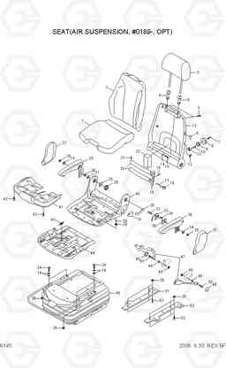 6145 SEAT(AIR SUSPENSION, #0189-, OPT) R210NLC-7, Hyundai