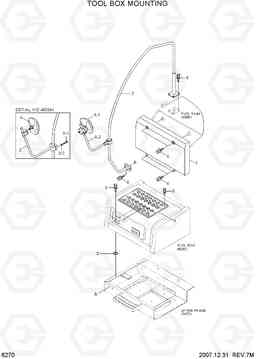 6270 TOOL BOX MOUNTING R210NLC-7, Hyundai