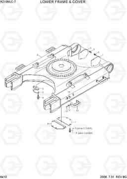 6410 LOWER FRAME & COVER R210NLC-7, Hyundai