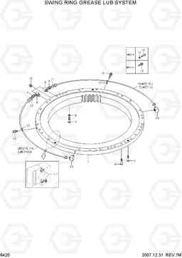 6420 SWING RING GREASE LUB SYSTEM R210NLC-7, Hyundai