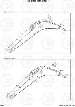 7100 BOOM(5.65M, STD) R210NLC-7, Hyundai