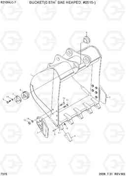 7315 BUCKEC(0.87M3 SAE HEAPED, #0515-) R210NLC-7, Hyundai