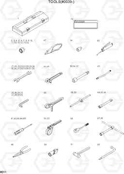 8011 TOOLS(#0039-) R210NLC-7, Hyundai